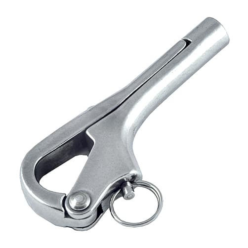 Stainless Steel Threaded Pelican Hook with Ring
